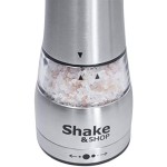 Electric Salt and Pepper Grinder Set Adjustable Coarseness Stainless Steel Battery Operated Mill With LED Light and Complimentary Mill Rest (Pack of 2 Mills) Electric Salt and Pepper Grinder Set Adjustable Coarseness Stainless Steel Battery Operated Mill With LED Light and Complimentary Mill Rest (Pack of 2 Mills)