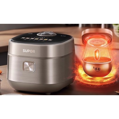 SUPOR "Ball Pot" IH Electric Rice Cooker - 4L Smart Multi-Functional Cooker with Far-Infrared Heating