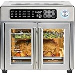 Emeril Lagasse Extra Large French Door Air Fryer Toaster Oven Combo, 24 Cooking Functions and Digital Controls, 7 Accessories Included, Stainless Steel Finish, 26QT Capacity Emeril Lagasse Extra Large French Door Air Fryer Toaster Oven Combo, 24 Cooking Functions and Digital Controls, 7 Accessories Included, Stainless Steel Finish, 26QT Capacity